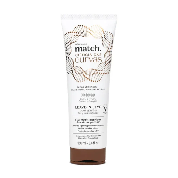 LEAVE IN LEAVE CAPILAR CIENCIA CURVAS 250ml MATCH