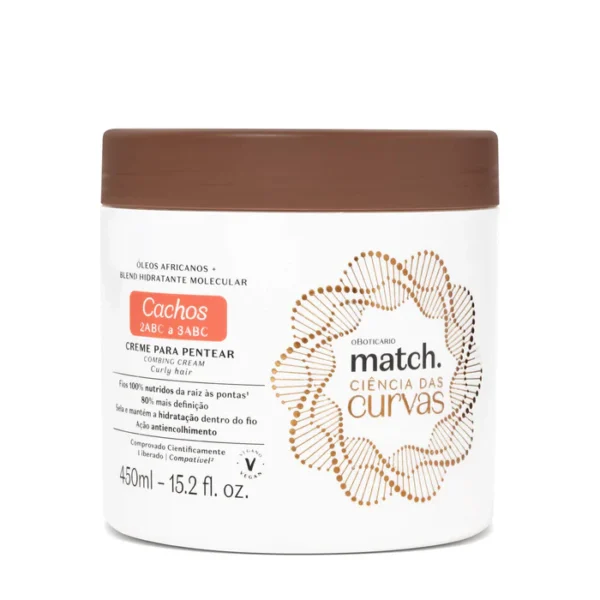 MATCH CREMA PARA PEINAR CIENCIA CURVAS 450 ML