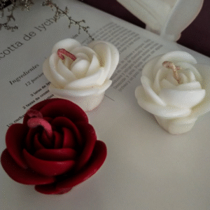 Vela Decorativa Rosa Pequeña