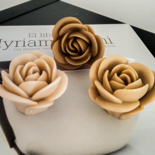 Vela Decorativa Rosa Pequeña - Imagen 4