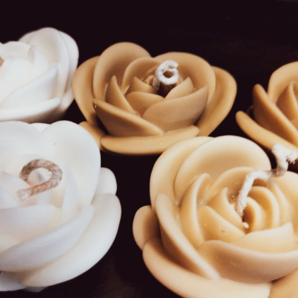 Vela Decorativa Rosa Pequeña - Imagen 3
