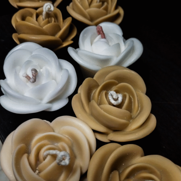 Vela Decorativa Rosa Pequeña - Imagen 2