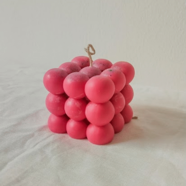 Vela decorativa Cubo Grande - Imagen 2